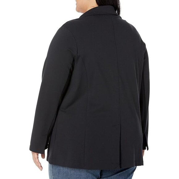 Amazon Essentials Women's Relaxed-Fit Soft Ponte Blazer XX-Large Black - Picture 2 of 6